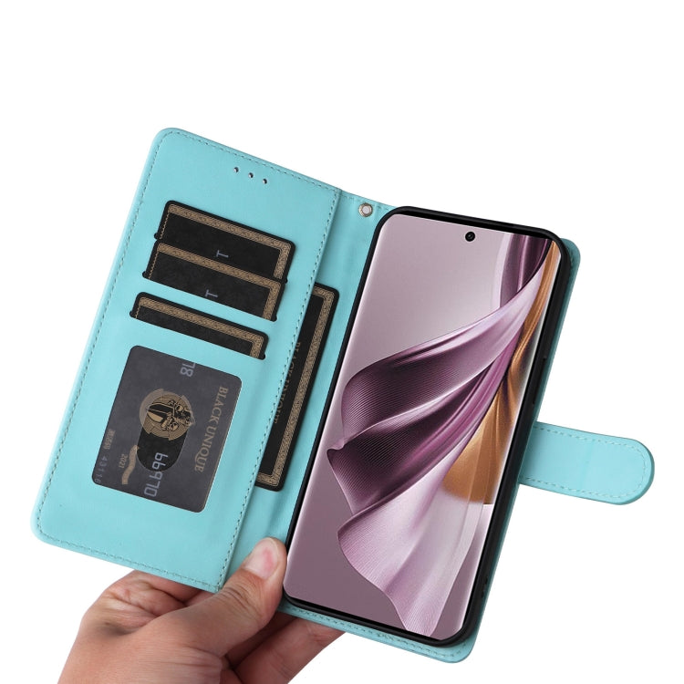 For OPPO Reno10 5G / Reno10 Pro 5G Diamond Lattice Leather Flip Phone Case