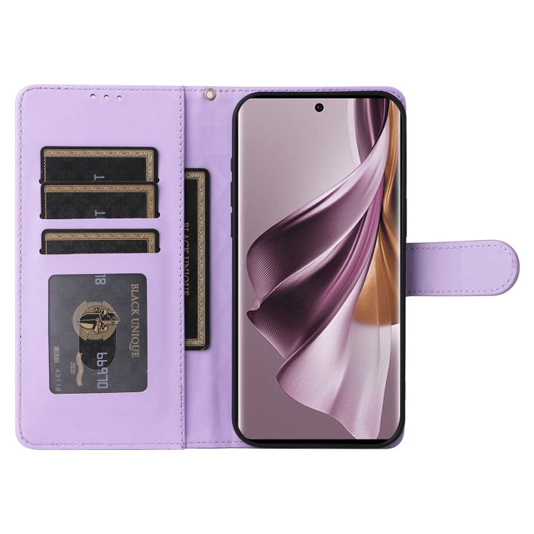 For OPPO Reno10 5G / Reno10 Pro 5G Diamond Lattice Leather Flip Phone Case