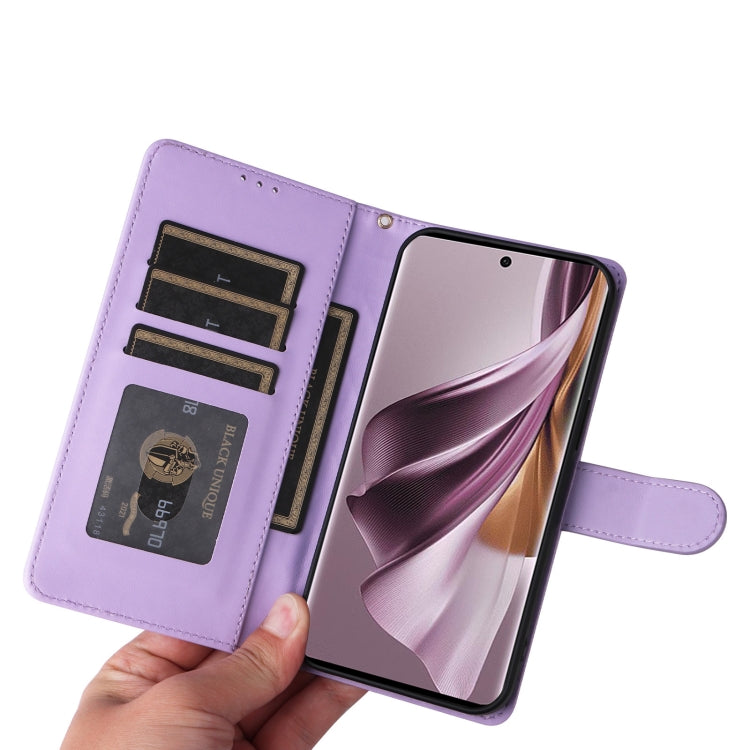 For OPPO Reno10 5G / Reno10 Pro 5G Diamond Lattice Leather Flip Phone Case