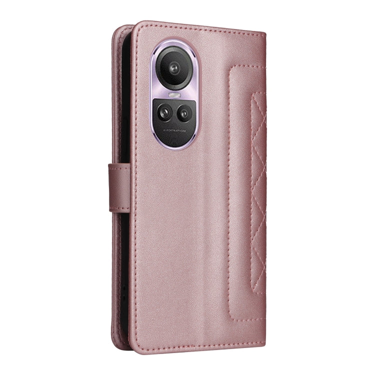 For OPPO Reno10 5G / Reno10 Pro 5G Diamond Lattice Leather Flip Phone Case