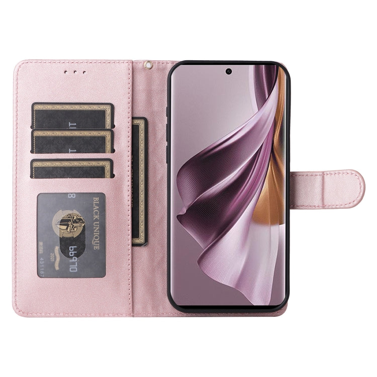 For OPPO Reno10 5G / Reno10 Pro 5G Diamond Lattice Leather Flip Phone Case