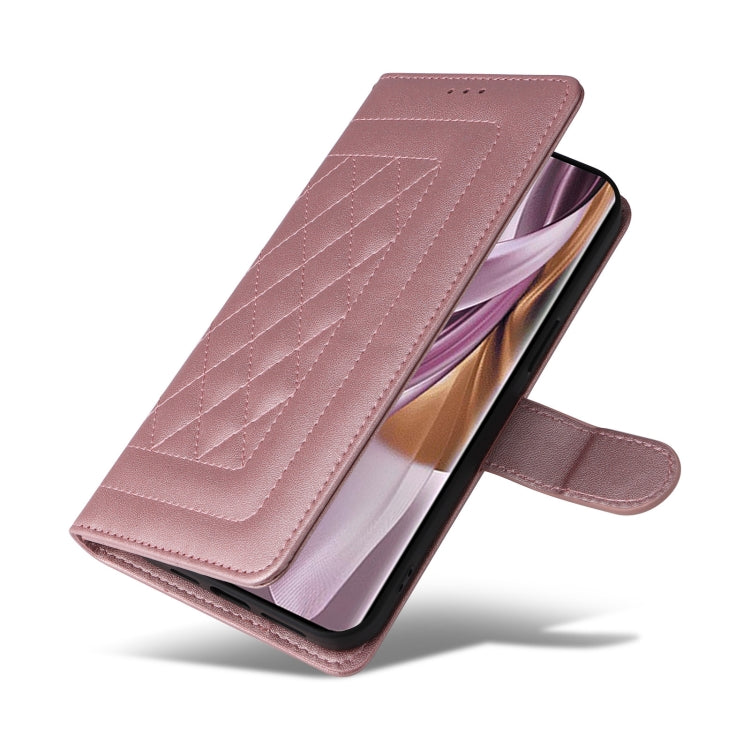 For OPPO Reno10 5G / Reno10 Pro 5G Diamond Lattice Leather Flip Phone Case