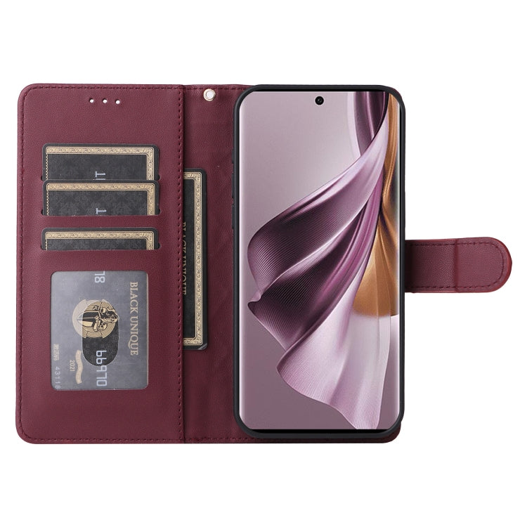 For OPPO Reno10 5G / Reno10 Pro 5G Diamond Lattice Leather Flip Phone Case