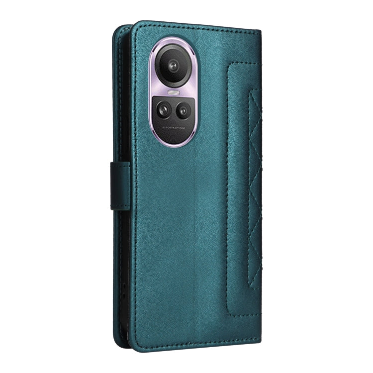 For OPPO Reno10 5G / Reno10 Pro 5G Diamond Lattice Leather Flip Phone Case