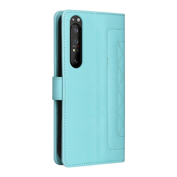 For Sony Xperia 1 II Diamond Lattice Leather Flip Phone Case