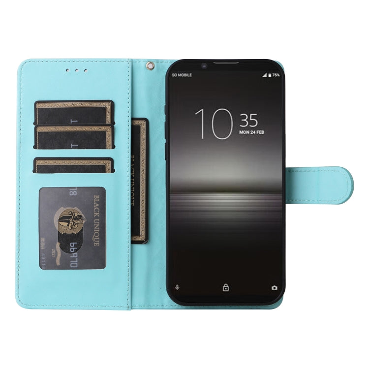 For Sony Xperia 1 II Diamond Lattice Leather Flip Phone Case