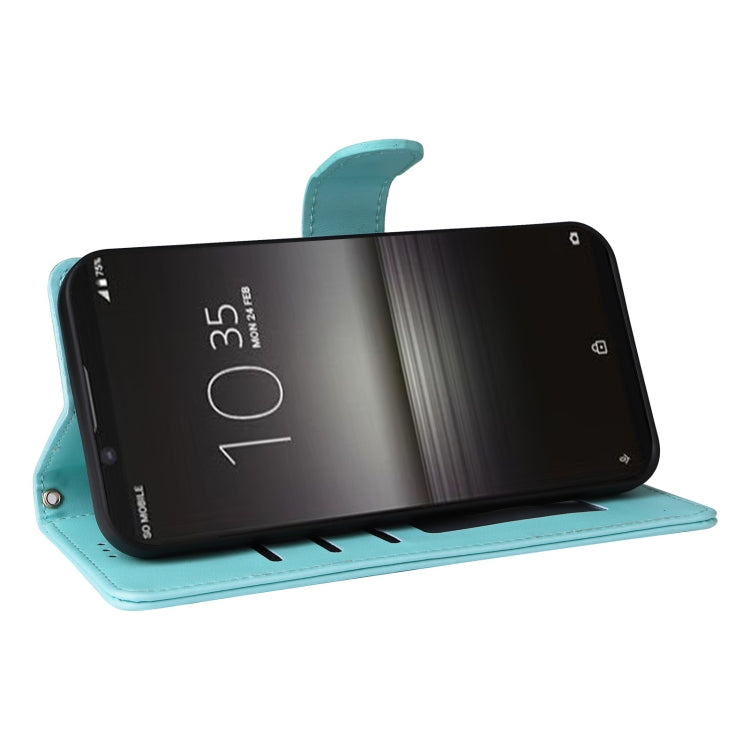 For Sony Xperia 1 II Diamond Lattice Leather Flip Phone Case