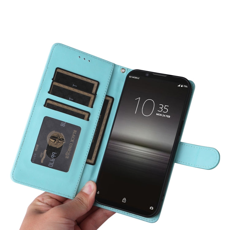 For Sony Xperia 1 II Diamond Lattice Leather Flip Phone Case