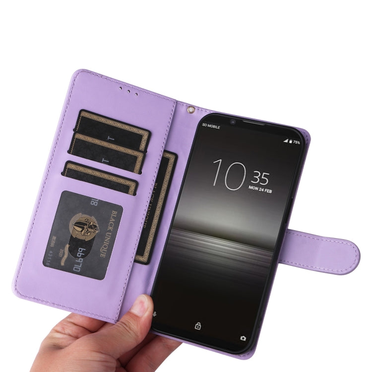 For Sony Xperia 1 II Diamond Lattice Leather Flip Phone Case