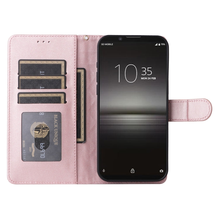 For Sony Xperia 1 II Diamond Lattice Leather Flip Phone Case