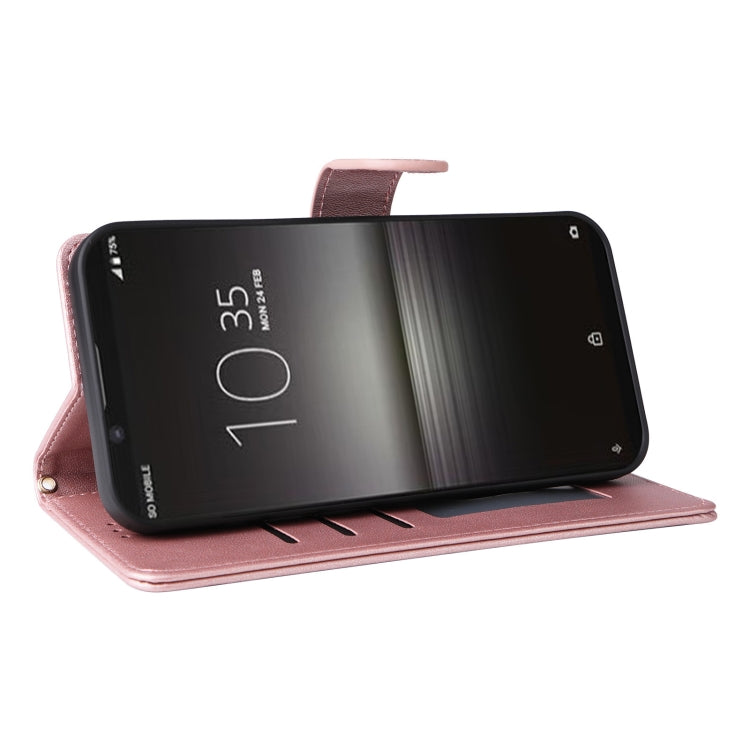 For Sony Xperia 1 II Diamond Lattice Leather Flip Phone Case