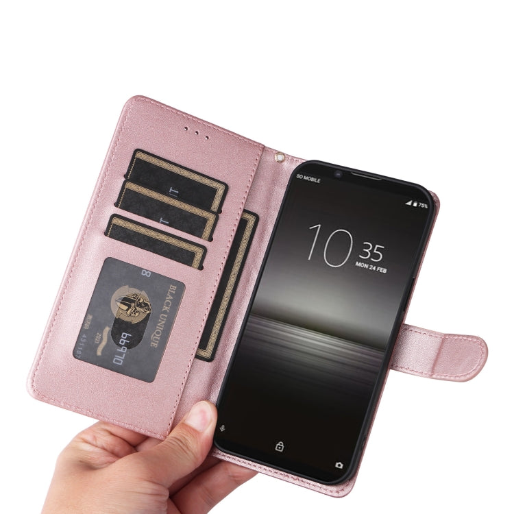 For Sony Xperia 1 II Diamond Lattice Leather Flip Phone Case