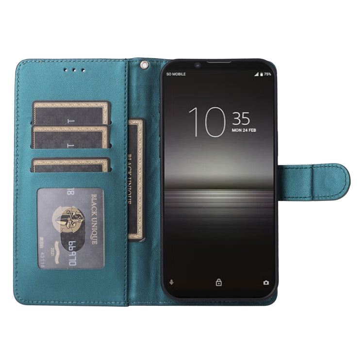 For Sony Xperia 1 II Diamond Lattice Leather Flip Phone Case