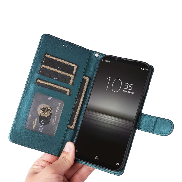 For Sony Xperia 1 II Diamond Lattice Leather Flip Phone Case
