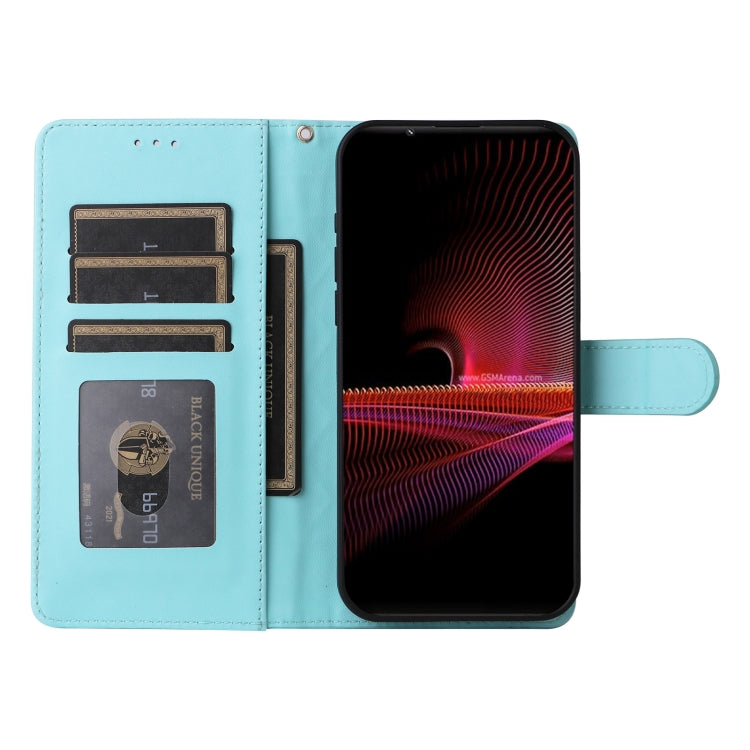For Sony Xperia 1 III Diamond Lattice Leather Flip Phone Case