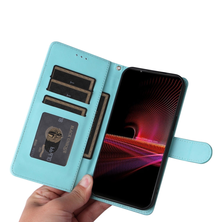 For Sony Xperia 1 III Diamond Lattice Leather Flip Phone Case