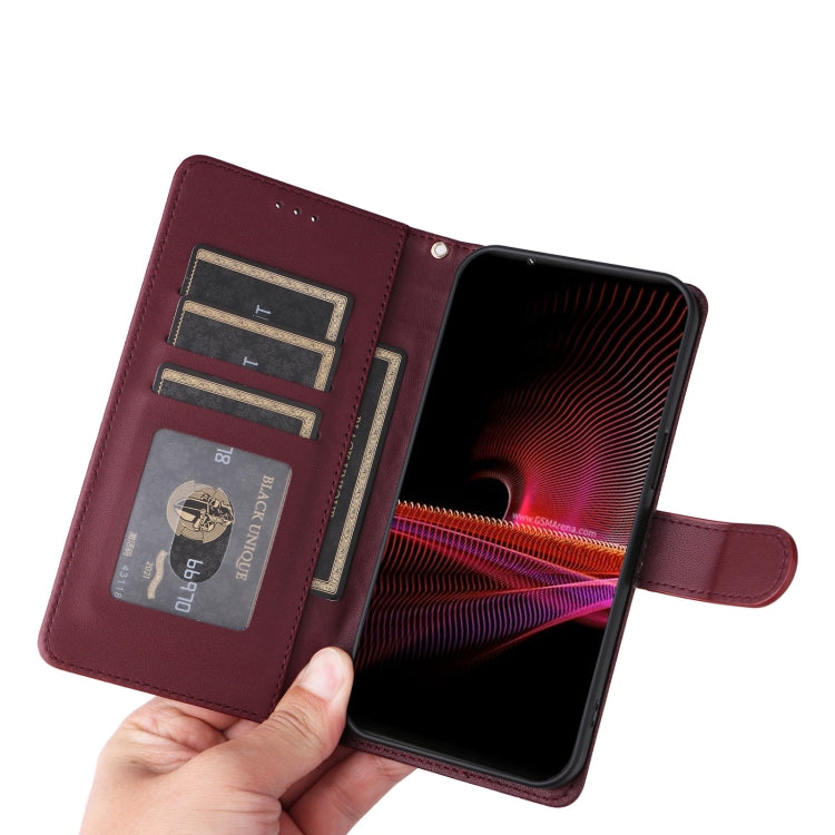 For Sony Xperia 1 III Diamond Lattice Leather Flip Phone Case