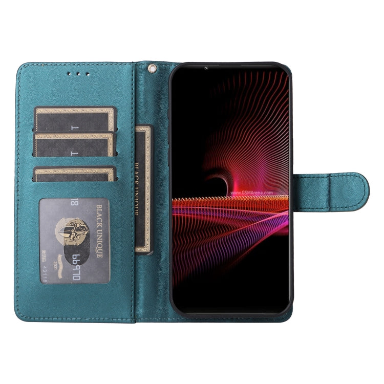 For Sony Xperia 1 III Diamond Lattice Leather Flip Phone Case