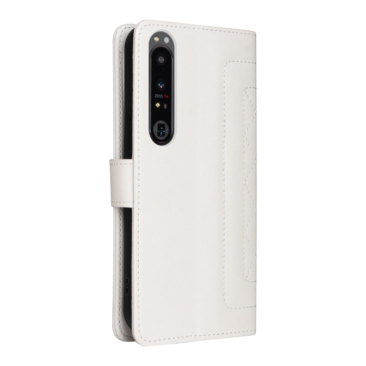 For Sony Xperia 1 IV Diamond Lattice Leather Flip Phone Case