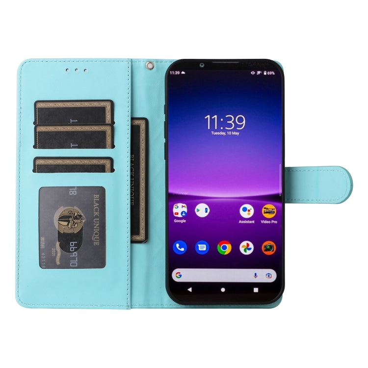 For Sony Xperia 1 IV Diamond Lattice Leather Flip Phone Case