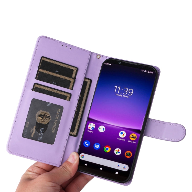 For Sony Xperia 1 IV Diamond Lattice Leather Flip Phone Case