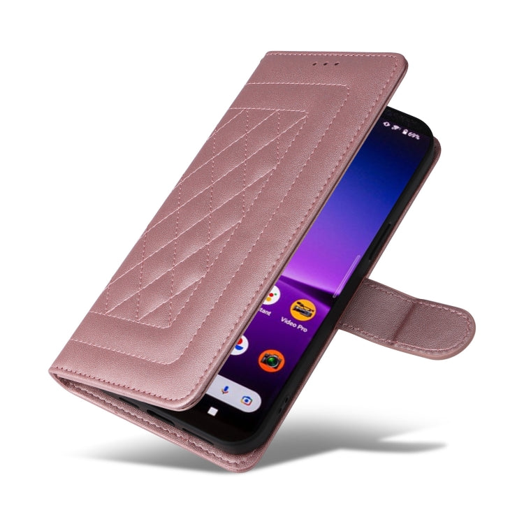 For Sony Xperia 1 IV Diamond Lattice Leather Flip Phone Case