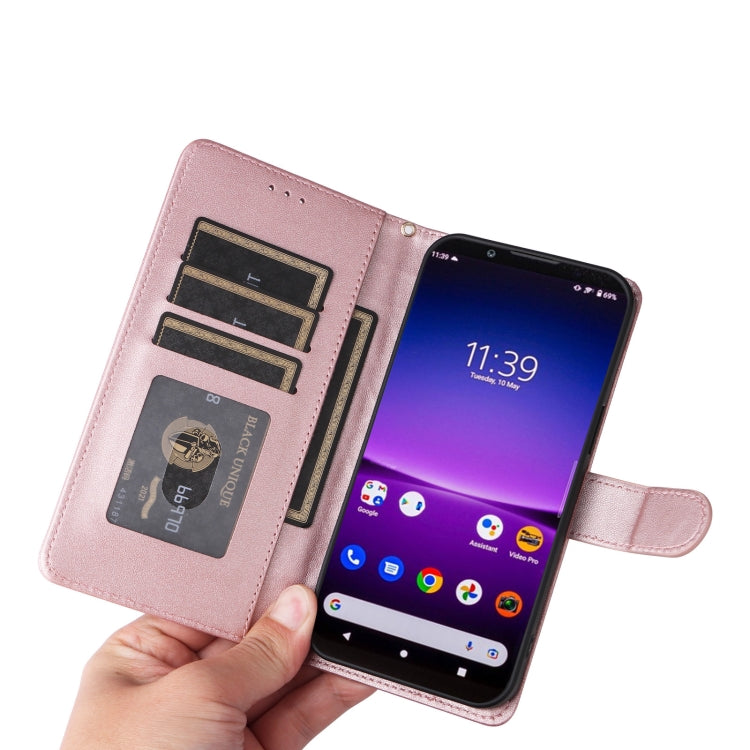 For Sony Xperia 1 IV Diamond Lattice Leather Flip Phone Case