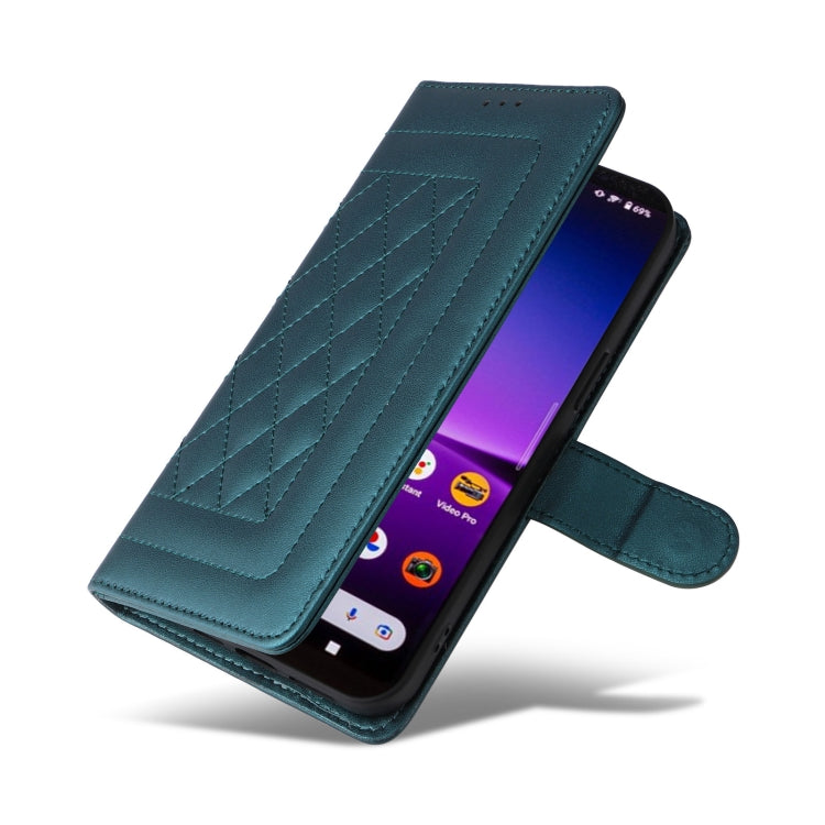 For Sony Xperia 1 IV Diamond Lattice Leather Flip Phone Case