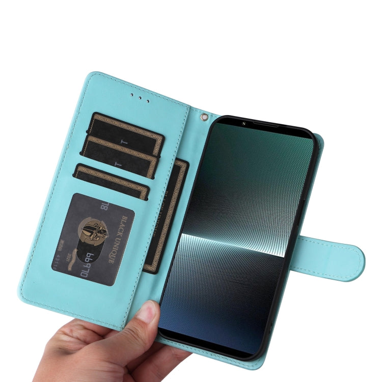 For Sony Xperia 1 V Diamond Lattice Leather Flip Phone Case