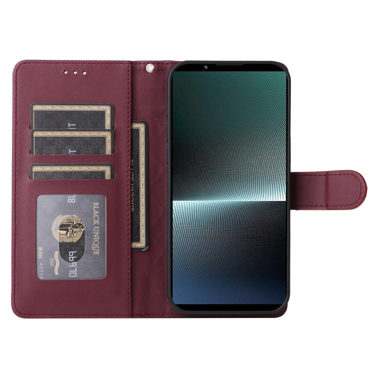 For Sony Xperia 1 V Diamond Lattice Leather Flip Phone Case