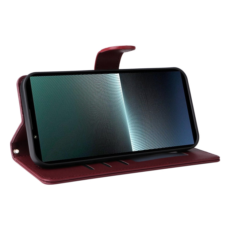 For Sony Xperia 1 V Diamond Lattice Leather Flip Phone Case