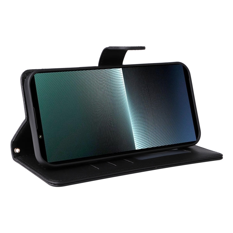 For Sony Xperia 1 V Diamond Lattice Leather Flip Phone Case