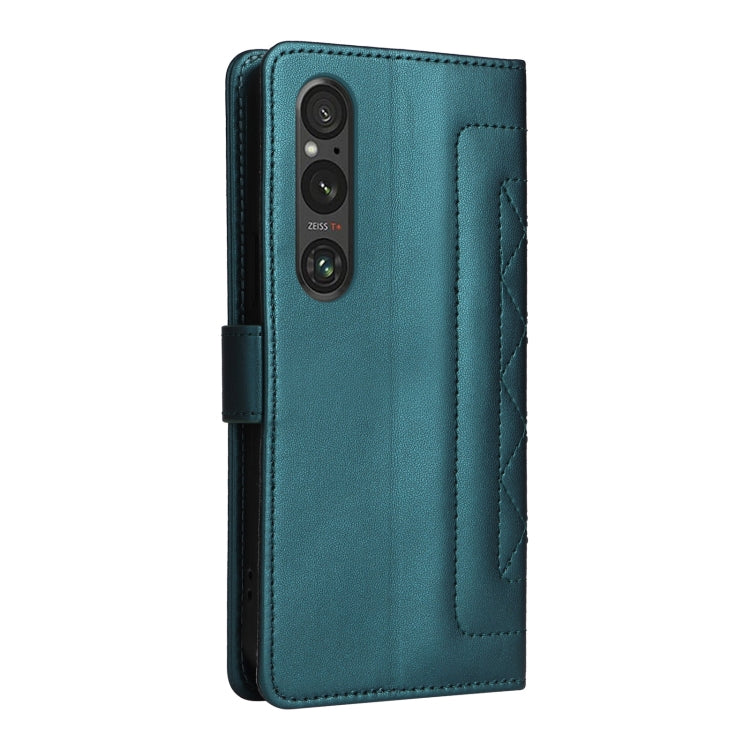 For Sony Xperia 1 V Diamond Lattice Leather Flip Phone Case