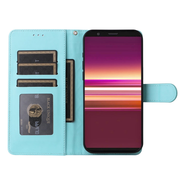For Sony Xperia 5 Diamond Lattice Leather Flip Phone Case