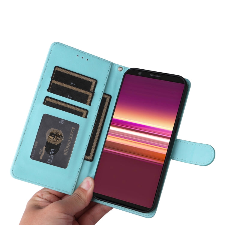 For Sony Xperia 5 Diamond Lattice Leather Flip Phone Case