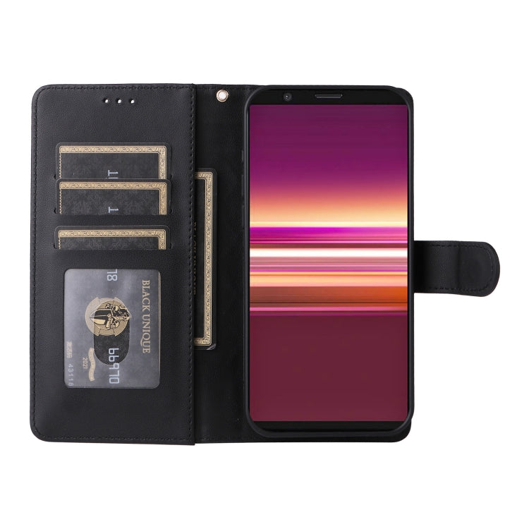 For Sony Xperia 5 Diamond Lattice Leather Flip Phone Case