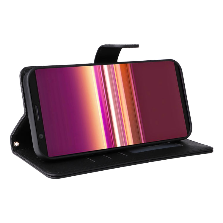 For Sony Xperia 5 Diamond Lattice Leather Flip Phone Case