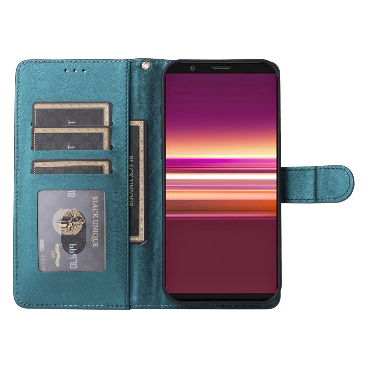 For Sony Xperia 5 Diamond Lattice Leather Flip Phone Case