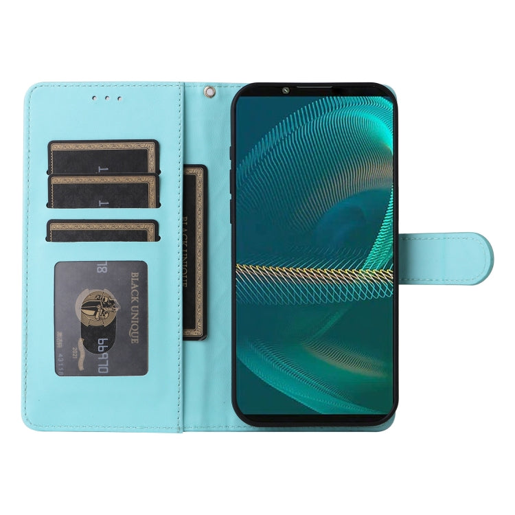For Sony Xperia 5 III Diamond Lattice Leather Flip Phone Case