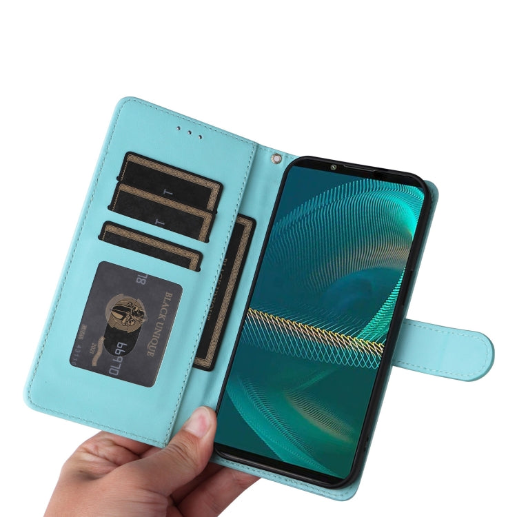 For Sony Xperia 5 III Diamond Lattice Leather Flip Phone Case