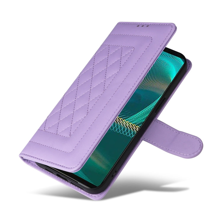 For Sony Xperia 5 III Diamond Lattice Leather Flip Phone Case