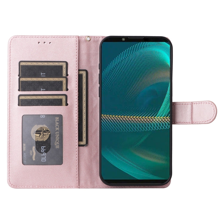 For Sony Xperia 5 III Diamond Lattice Leather Flip Phone Case