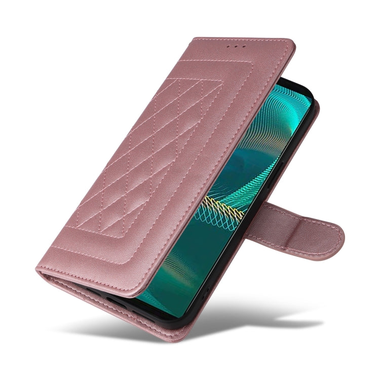 For Sony Xperia 5 III Diamond Lattice Leather Flip Phone Case