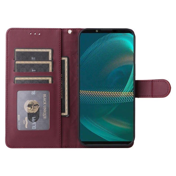 For Sony Xperia 5 III Diamond Lattice Leather Flip Phone Case