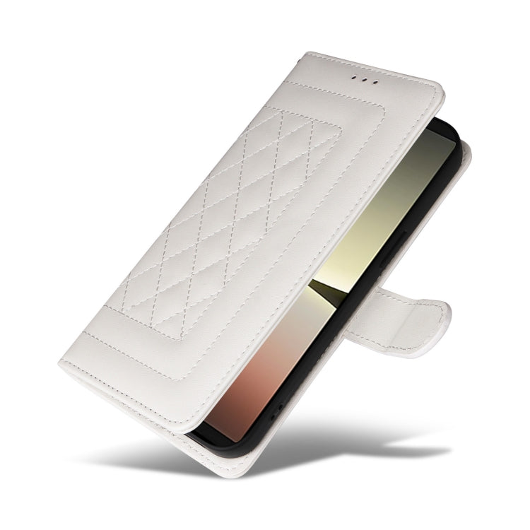 For Sony Xperia 5 IV Diamond Lattice Leather Flip Phone Case