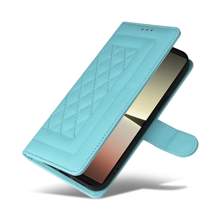 For Sony Xperia 5 IV Diamond Lattice Leather Flip Phone Case