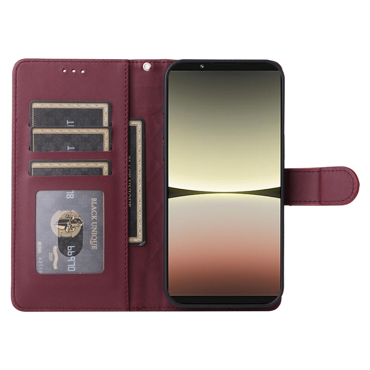 For Sony Xperia 5 IV Diamond Lattice Leather Flip Phone Case