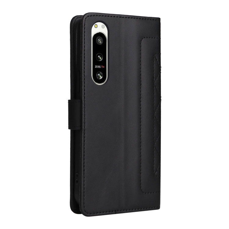 For Sony Xperia 5 IV Diamond Lattice Leather Flip Phone Case