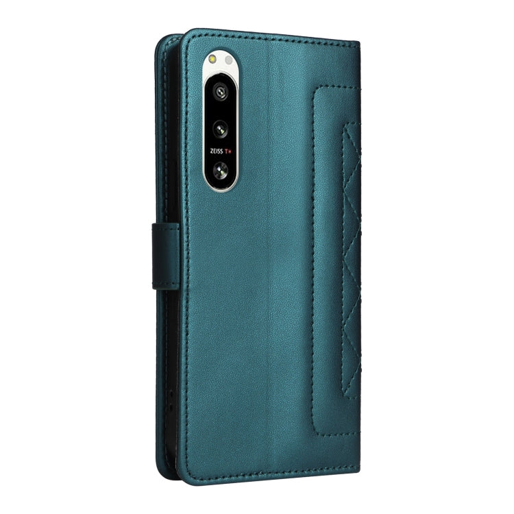 For Sony Xperia 5 IV Diamond Lattice Leather Flip Phone Case
