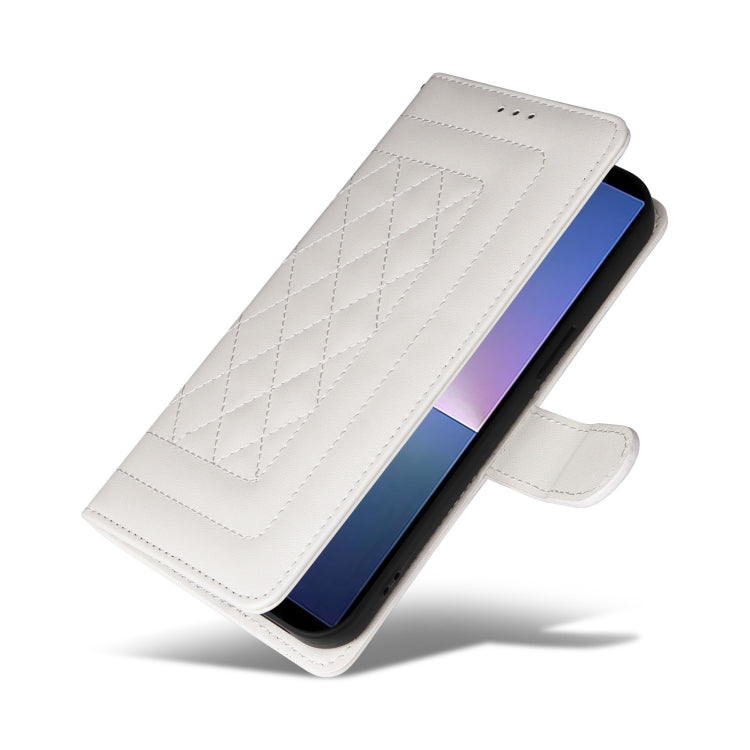 For Sony Xperia 5 V Diamond Lattice Leather Flip Phone Case